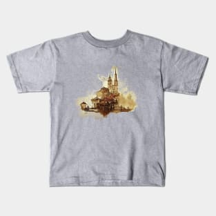 Castle watercolor impression Kids T-Shirt